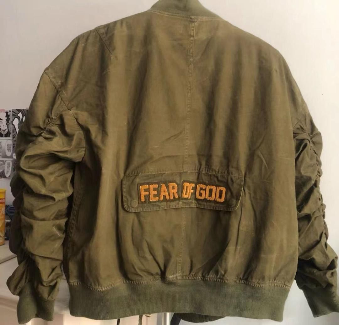 image of Fear Of God x Readymade Vietnam Bomber Jacket in Green, Men's (Size Small)