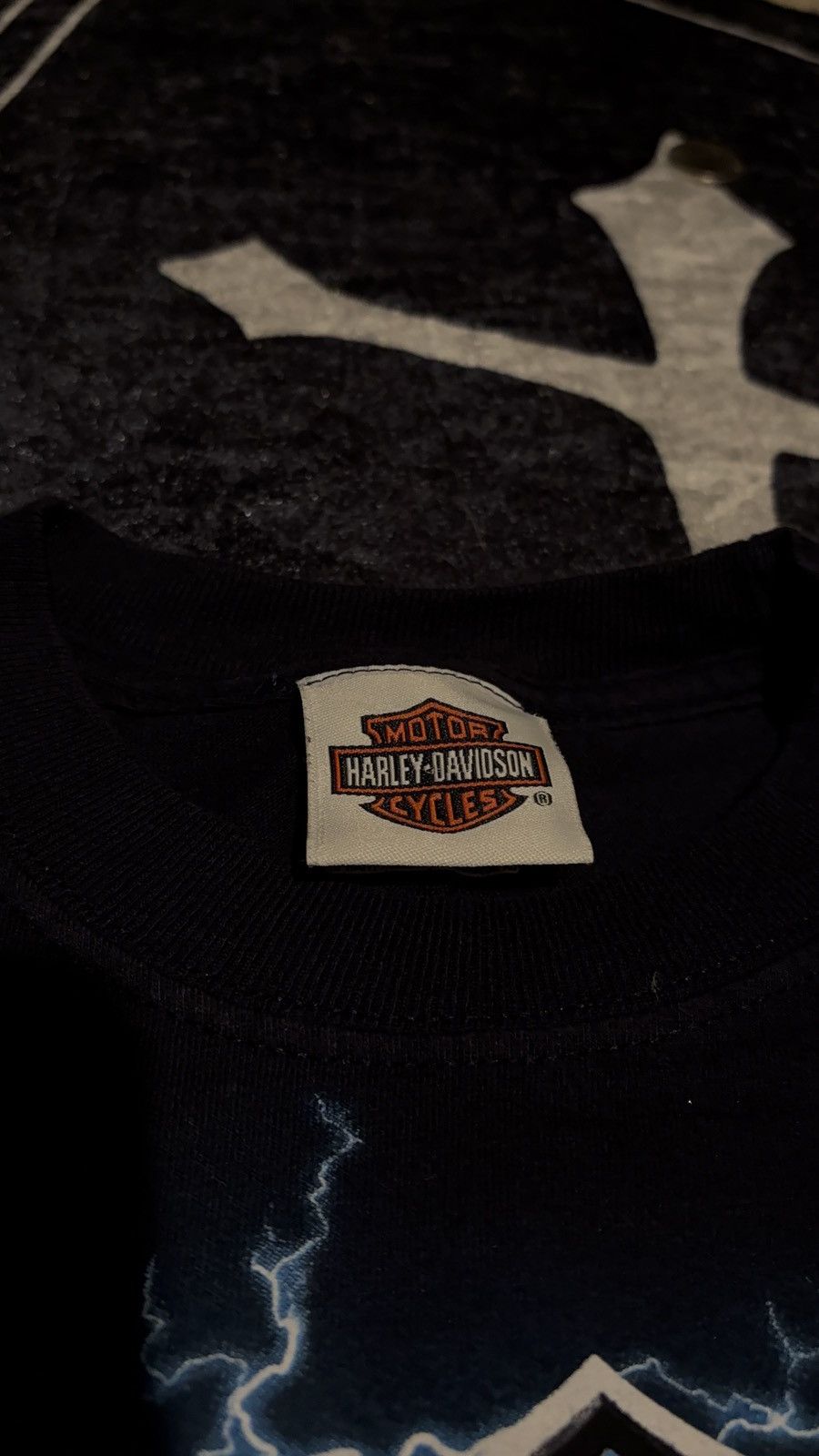 Harley Davidson Harley Davidson Thunder Turn It Up Lightning S Tee Y2K 2005 Size US S / EU 44-46 / 1 - 3 Thumbnail