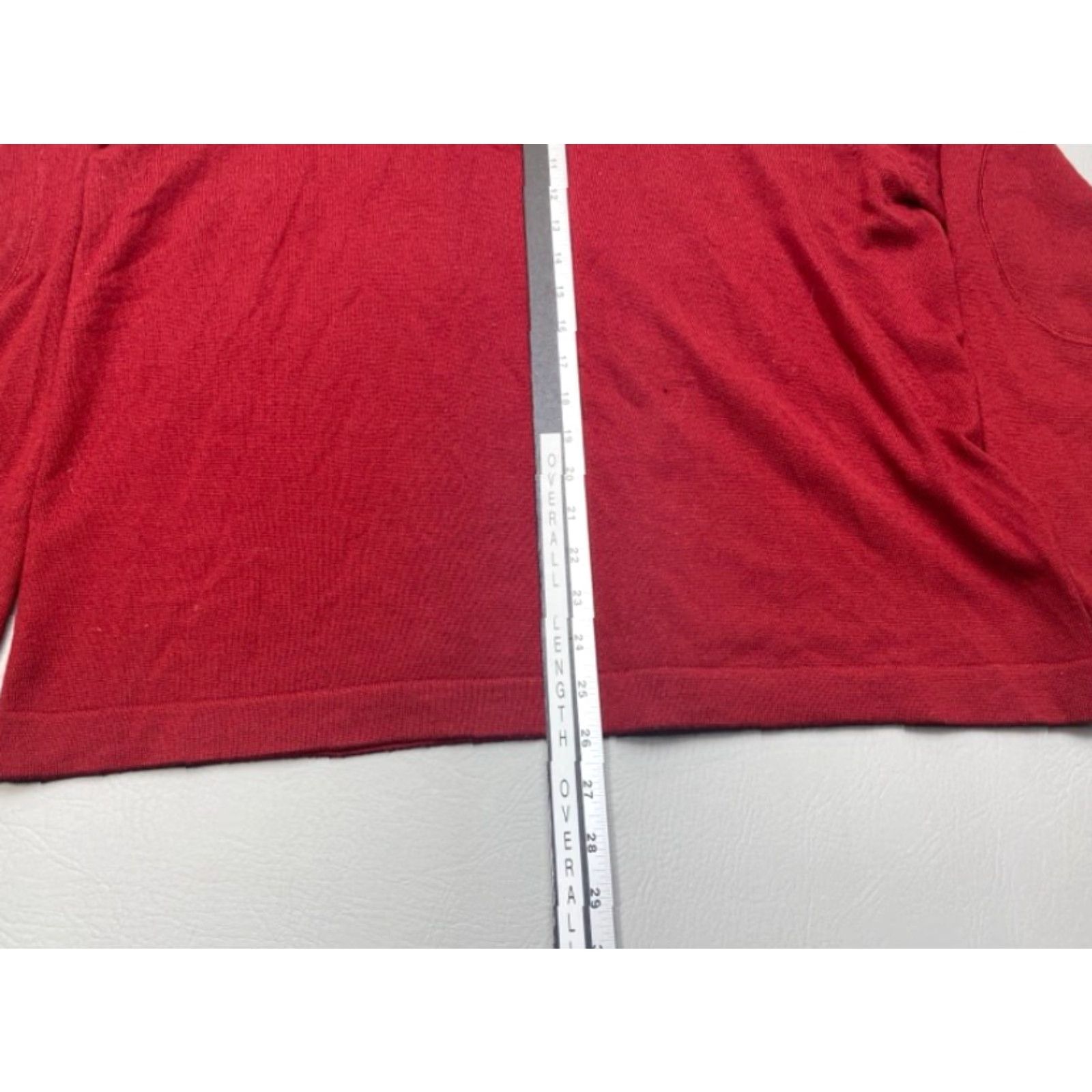 Banana Republic Banana Republic Mens XL 100% Merino Wool Red 1/4 Zip Pullover Sweater 8273 Size US XL / EU 56 / 4 - 6 Thumbnail
