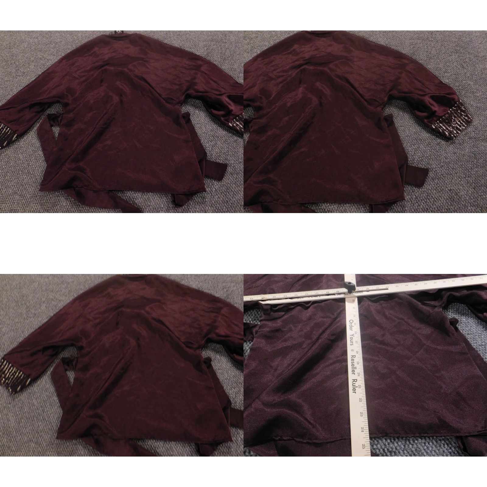 Vintage New York and Company Womens Blouse Medium purple pullover Size M / US 6-8 / IT 42-44 - 8 Thumbnail