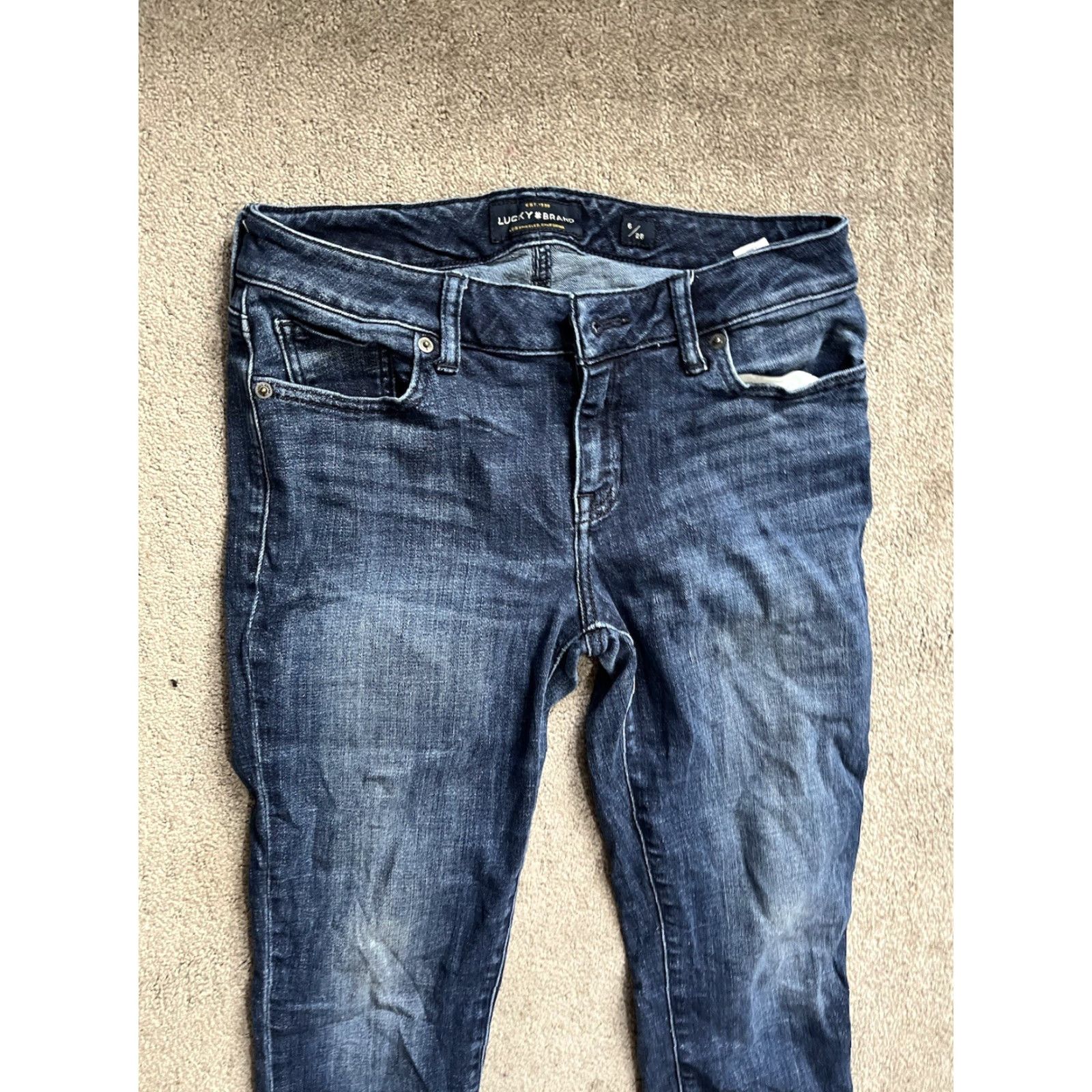Lucky Brand Lucky Brand Jeans Women's 6/28 Blue Low-Rise Lolita Skinny Denim Inseam 24" Stretch Jeans Womens Skinny Lucky Brand Jeans Size 28" / US 6 / IT 42 - 4 Thumbnail