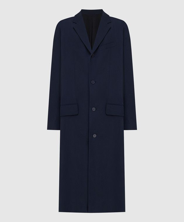 Balenciaga o1y0625 Coat in Midnight Blue Size XS / US 0-2 / IT 36-38 - 1 Thumbnail