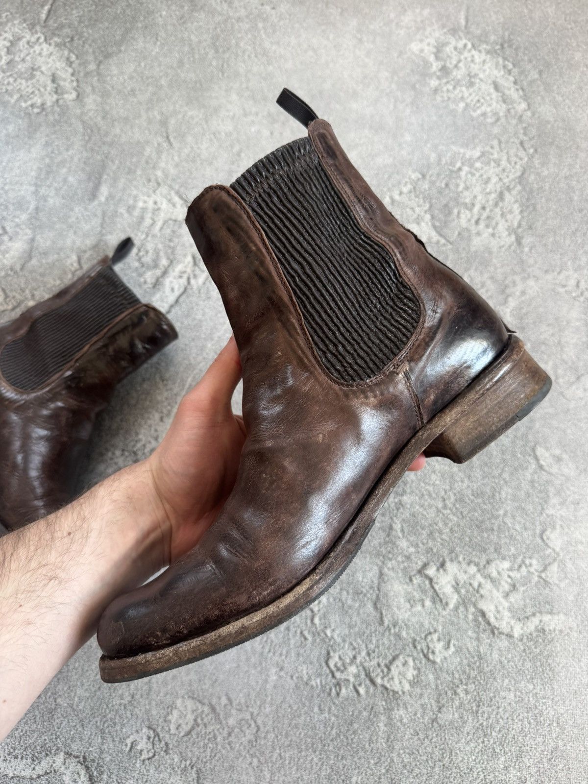 Shoto Shoto 41size brown leather Chelsea boost distressed style Size US 8 / EU 41 - 15 Thumbnail