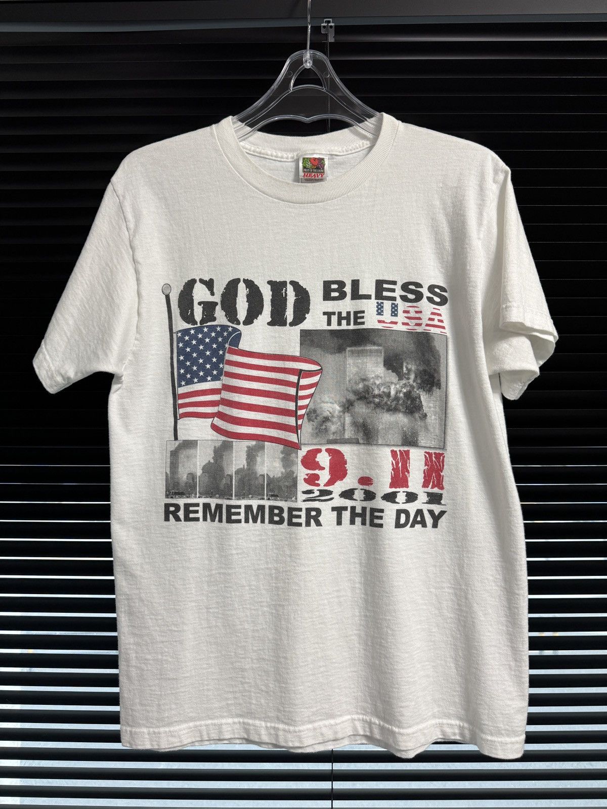 Vintage Vintage 911 2001 Remember The Day Shirt God Bless The USA Size US M / EU 48-50 / 2 - 1 Thumbnail