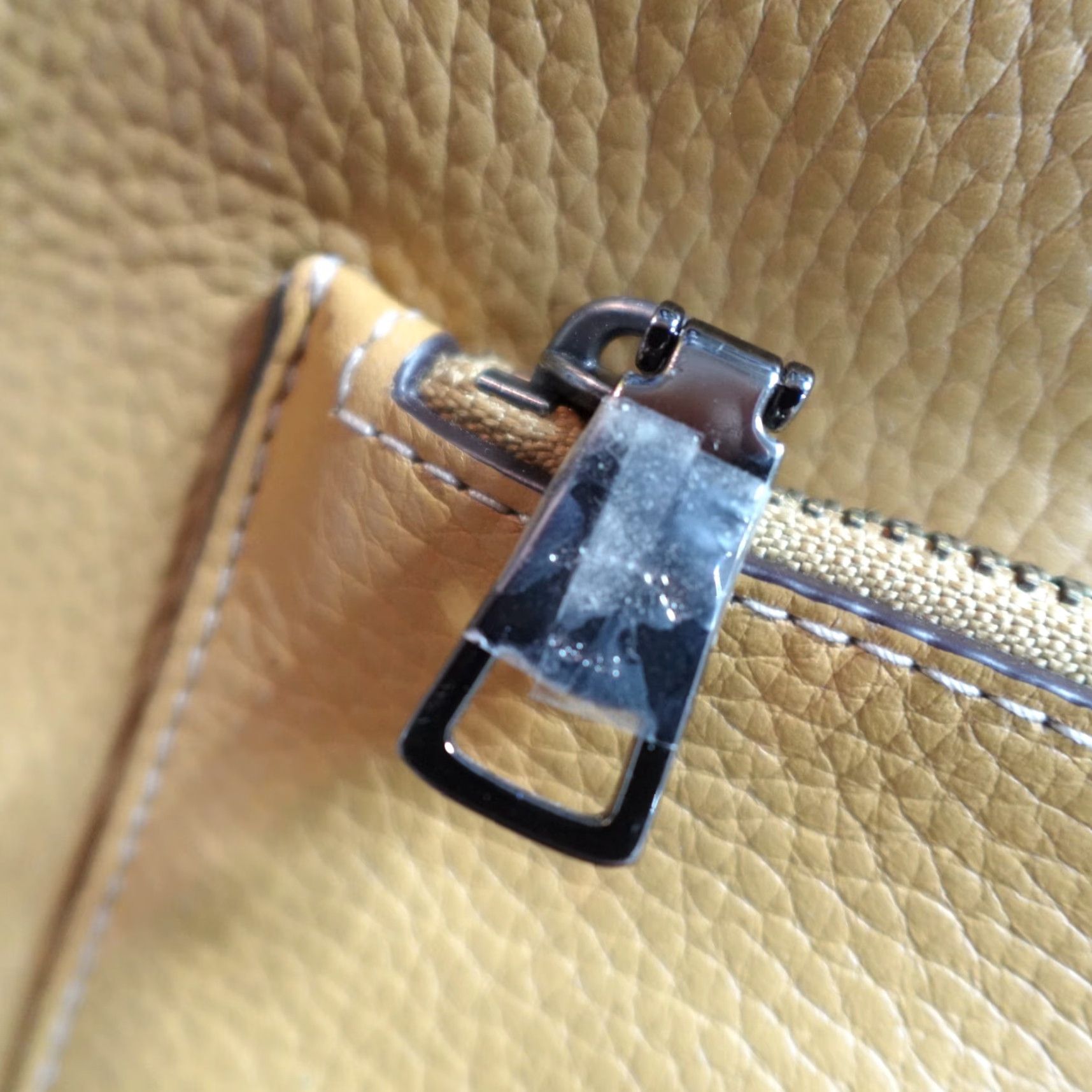 Coach VINTAGE Coach Bag Beige Shoulder Adjustable Strap Saddle Glove Tanned Satchel 20115 Women Medium Leather Strap Adjustable Size ONE SIZE - 5 Thumbnail