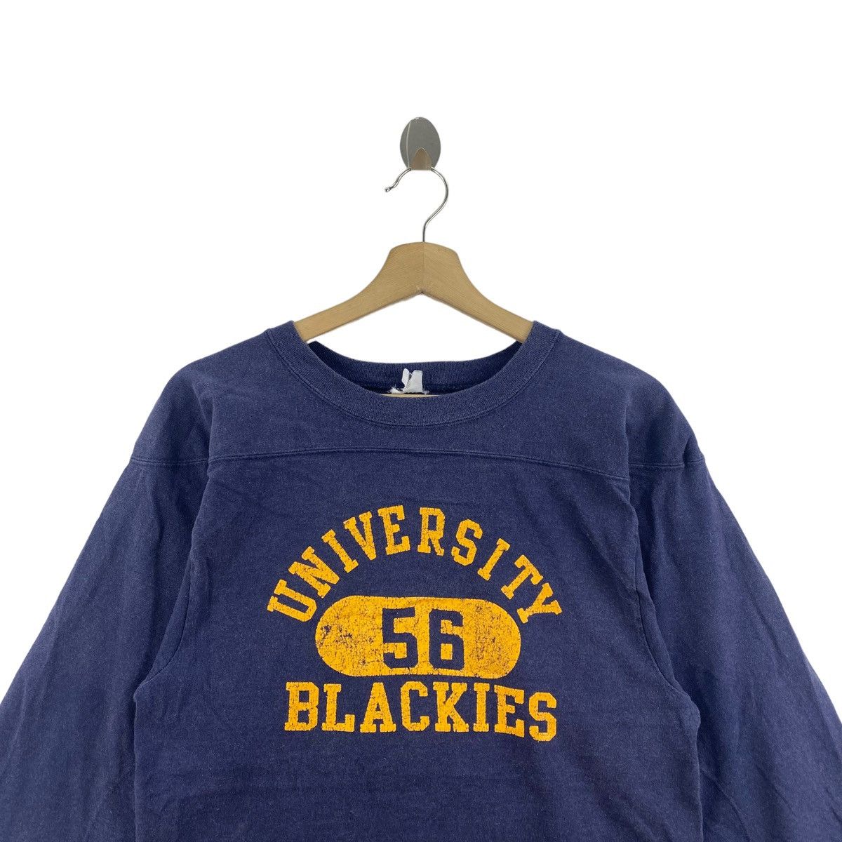 Other UNIVERSITY 56 BLACKIES Print Three Quater Sleeve Navy Shirt Size US S / EU 44-46 / 1 - 2 Thumbnail