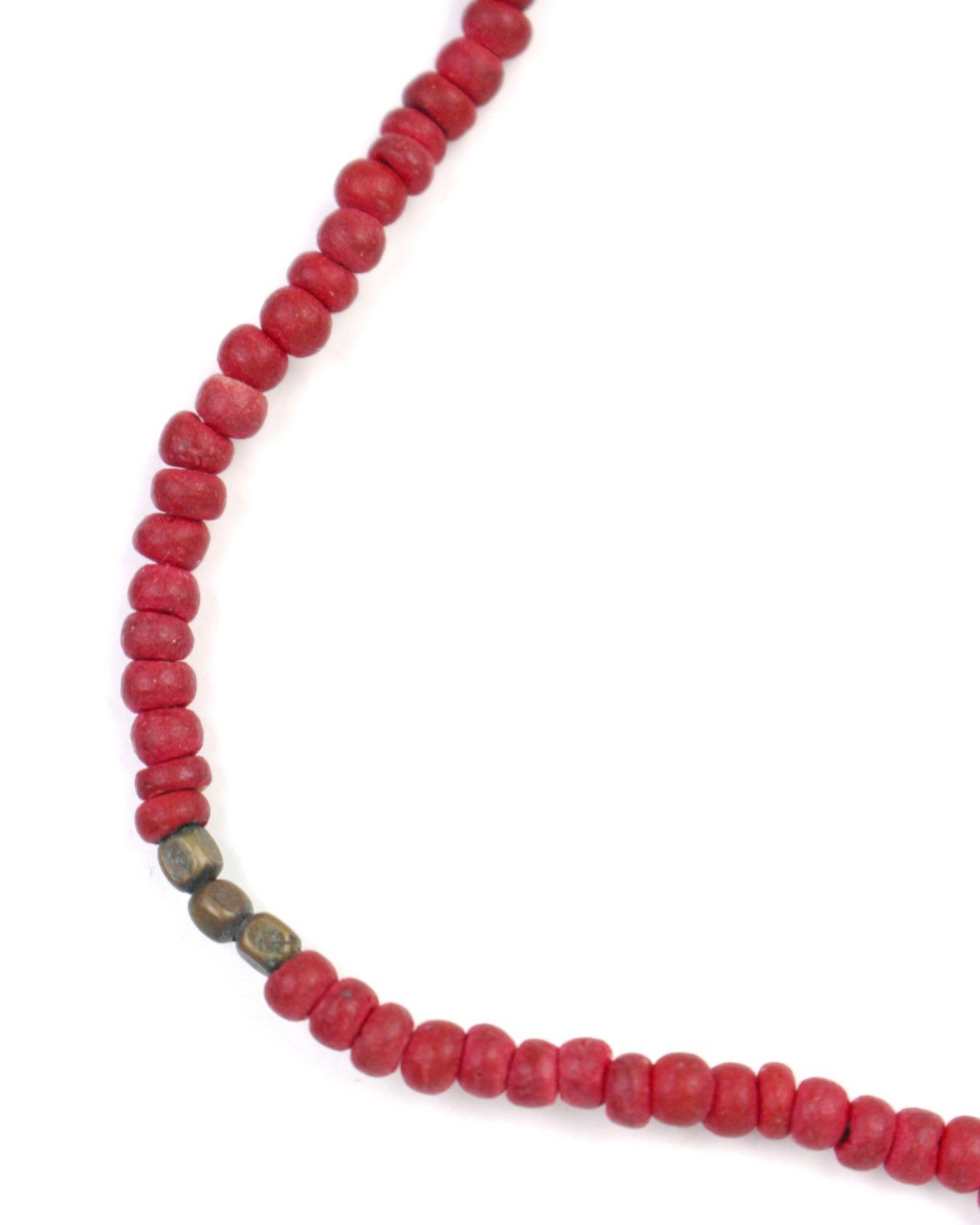 Vintage 1990S ST. FRANCIS TAU CROSS RED BEAD ROSARY NECKLACE Size ONE SIZE - 5 Thumbnail