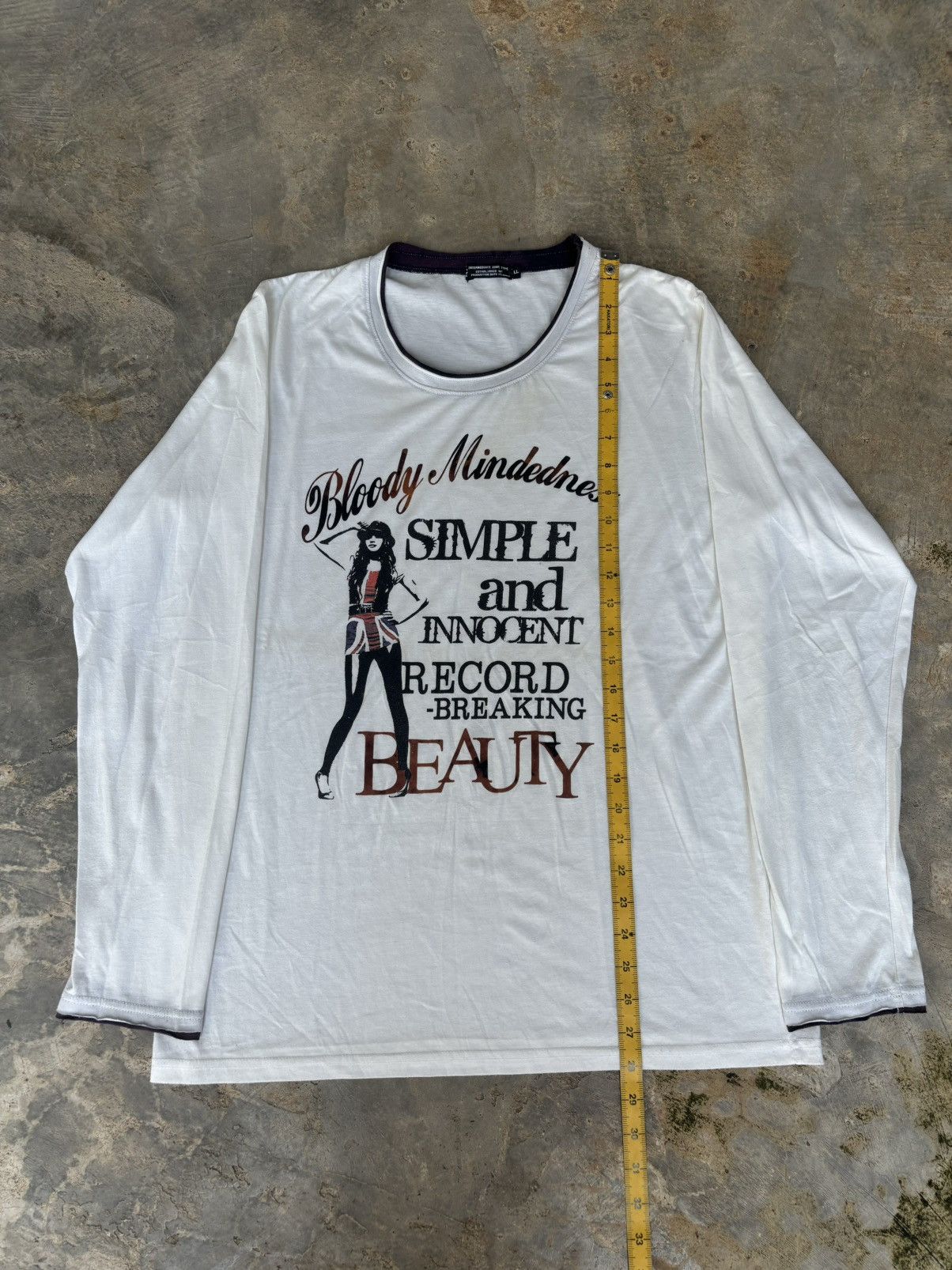 Hysteric Glamour × Japanese Brand Y2k Bloody Mindedness Hysteric Glamour Style Longsleve Size US L / EU 52-54 / 3 - 8 Thumbnail