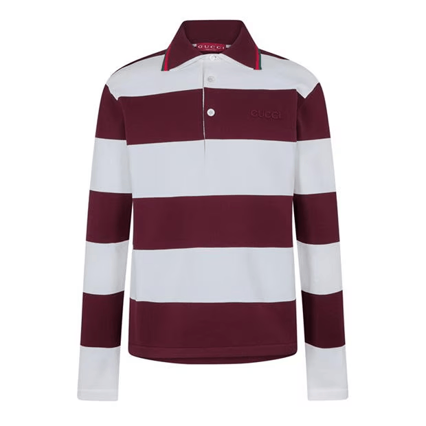 Gucci Embroidered Knit Polo Shirt Size US L / EU 52-54 / 3 - 1 Thumbnail