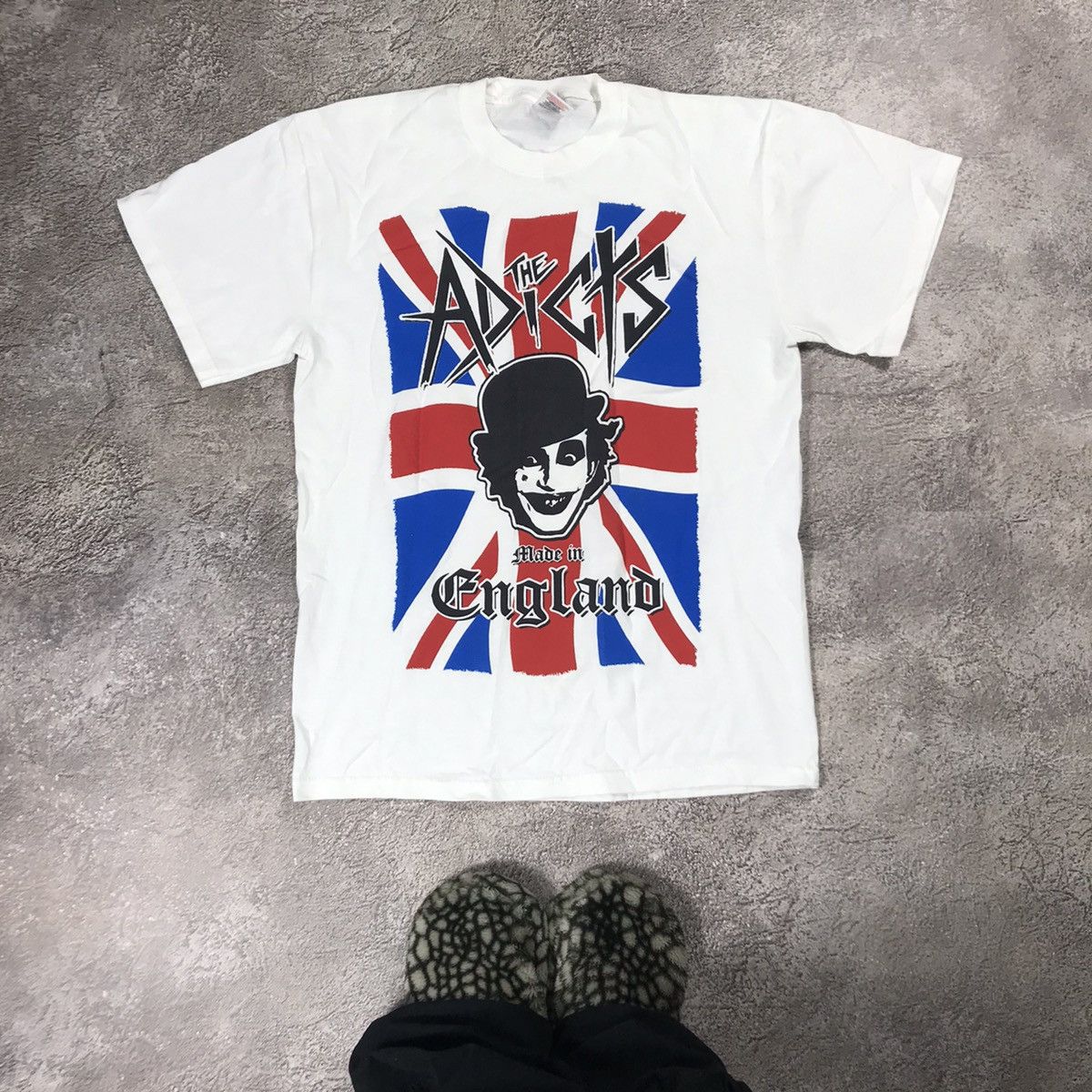 Band Tees VINTAGE Y2K THE ADICTS FACE HORROR BONES BLOOD SKULLS CREEPY Size US M / EU 48-50 / 2 - 1 Thumbnail