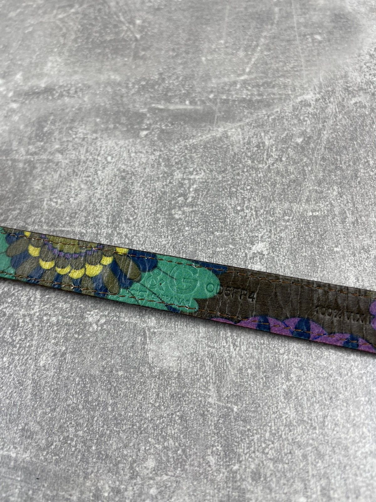 Dolce & Gabbana × Vintage Dolce&Gabbana Leather Jungle Celebrity DsG Logo Belt Size ONE SIZE - 7 Thumbnail