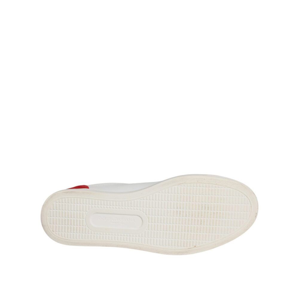 Dolce & Gabbana Dolce & Gabbana White Suede Leather Low Top Sneakers Shoes Size US 8.5 / EU 41-42 - 8 Thumbnail