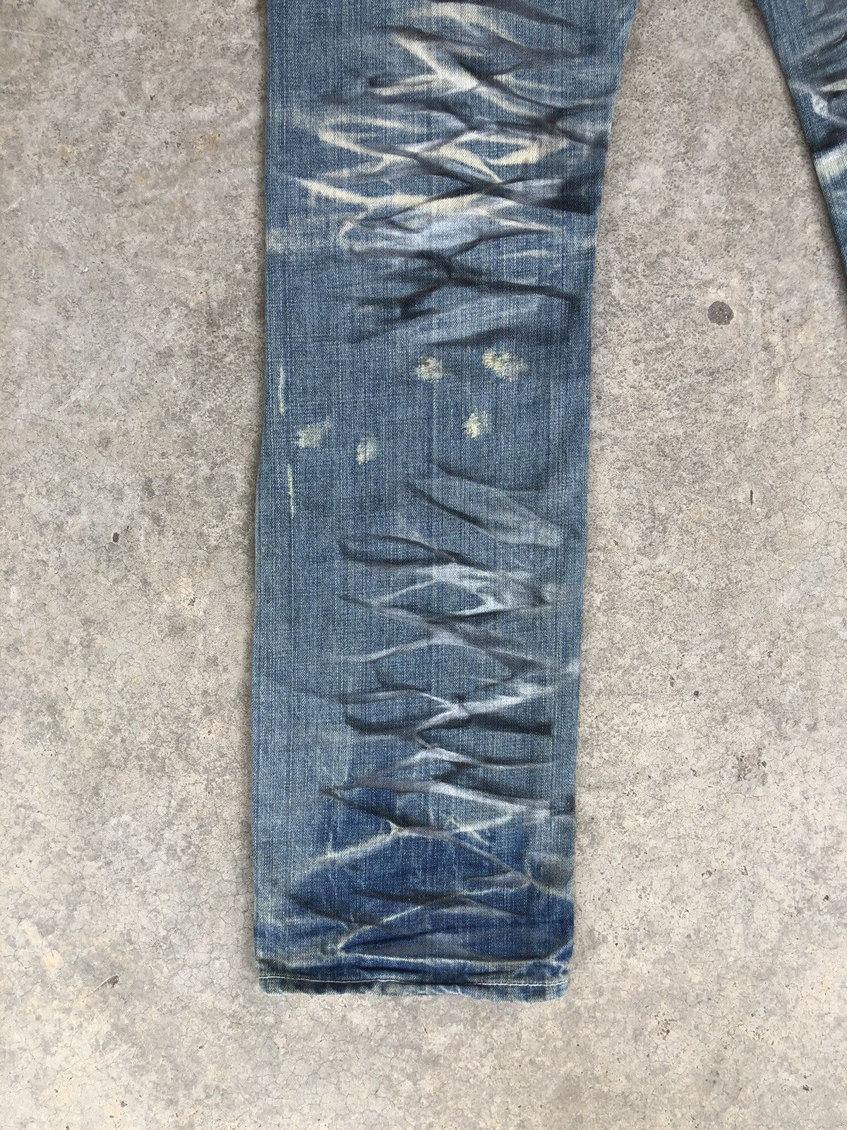 Who Decides War Japanese Urban Craft Distressed Jeans Size US 31 - 11 Thumbnail