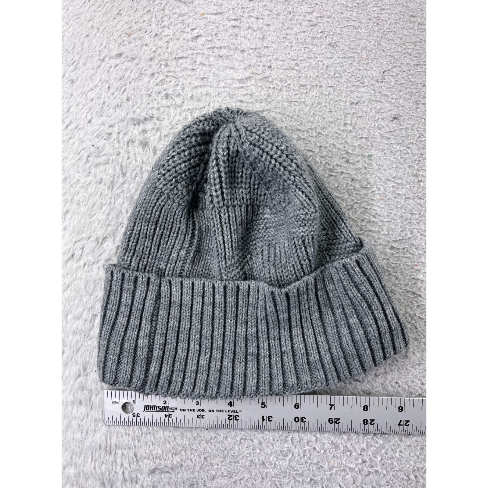 Adidas Adidas Beanie Mens Knit Logo 100% Acrylic One Size Gray Ski Hat/Cap Beanie Mens Size ONE SIZE - 3 Thumbnail