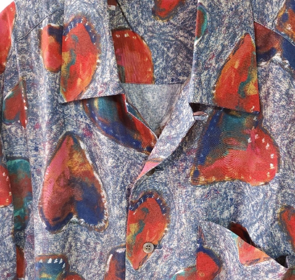Issey Miyake ISSEY MIYAKE MEN 1993SS heart print shirt Size US M / EU 48-50 / 2 - 3 Thumbnail