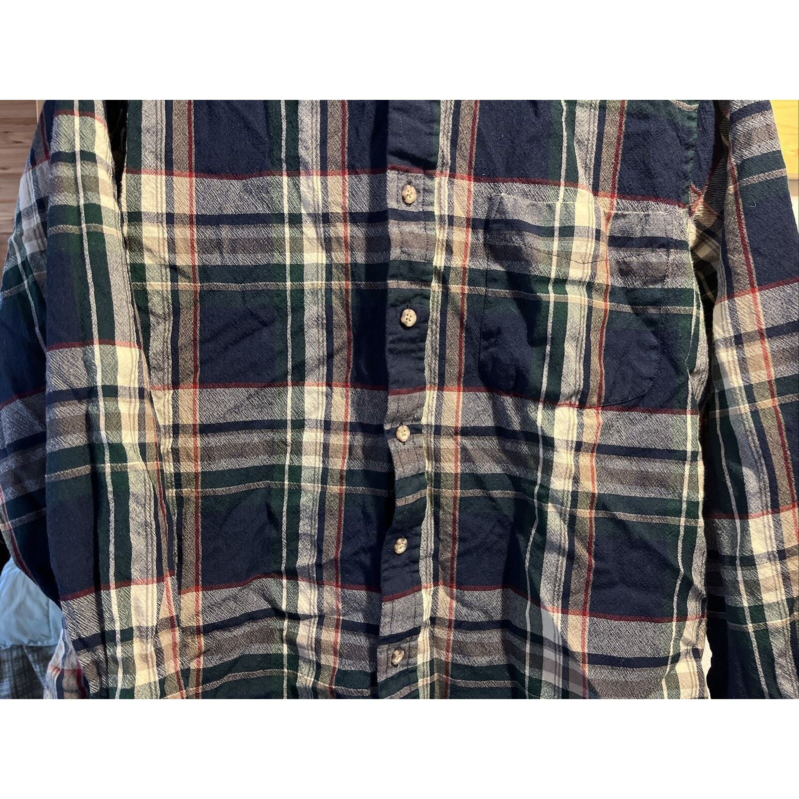 Pendleton Pendleton Sir Men’s M Green Plaid LS Wool Shirt *shrunk* Size US M / EU 48-50 / 2 - 6 Thumbnail