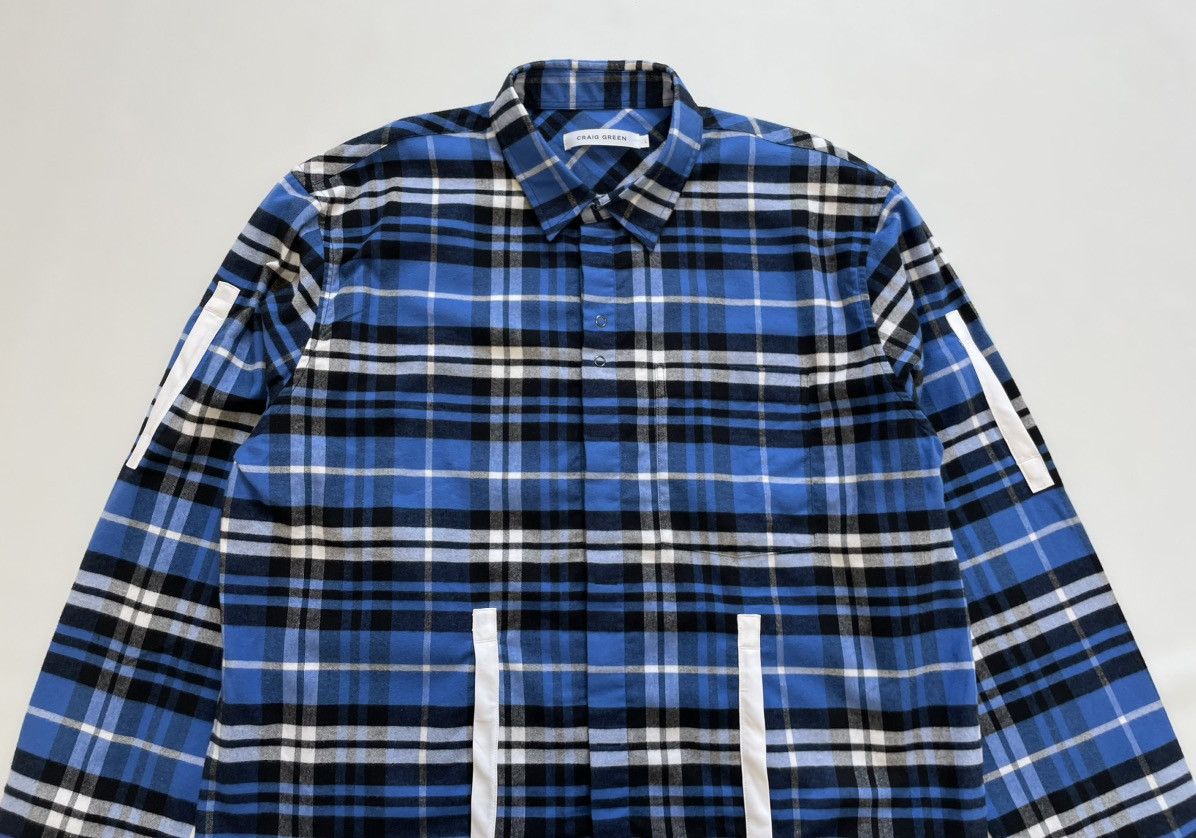 Craig Green Panelled Check Flannel Shirt Size US L / EU 52-54 / 3 - 3 Thumbnail