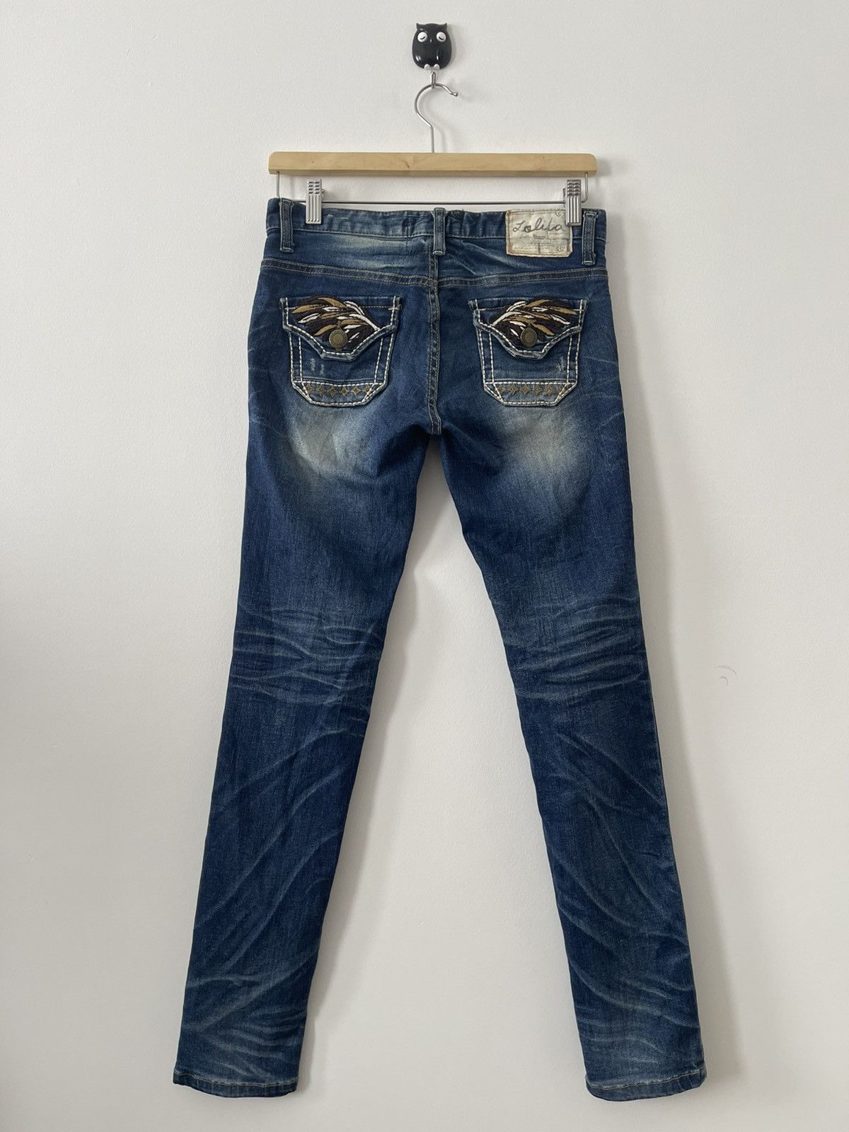 Japanese Brand Rare Vintage LOLITA JEANS Yoshitomo Nara Style Wings Pockets Size US 28 / EU 44 - 1 Thumbnail