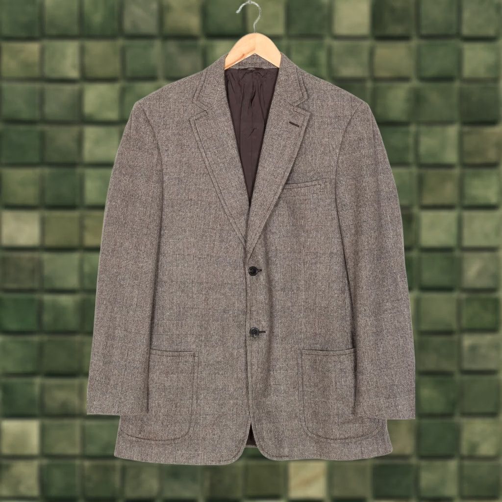 Z Zegna Z ZEGNA Classic Wool Angora Check Blazer Jacket Men Size 52 L MJ4501 Size 52R - 1 Thumbnail