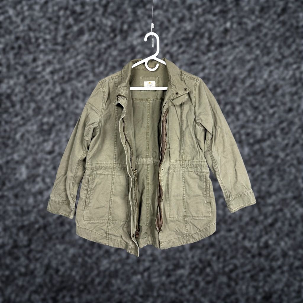 Marine Layer VINTAGE? NEVADA Jacket Women L Green Military Style Chore Zip Canvas Marine Layer Jacket Size L / US 10 / IT 46 - 1 Thumbnail