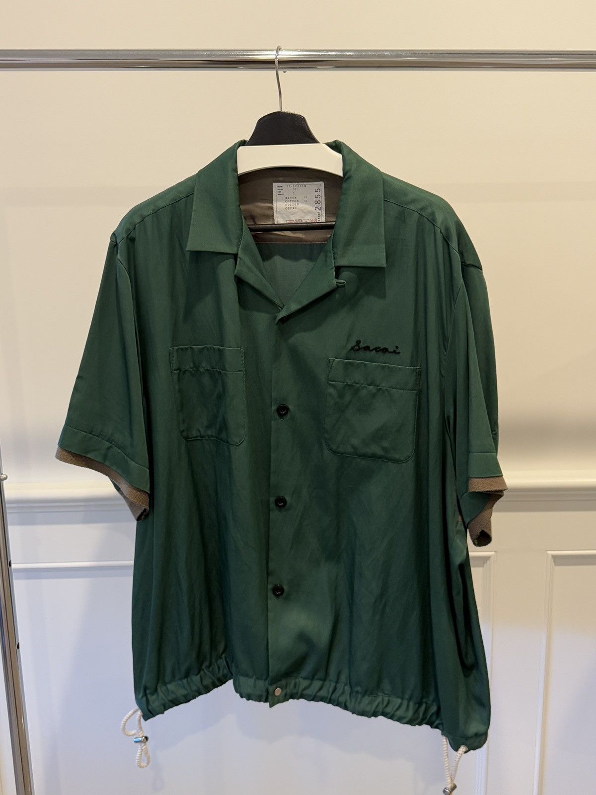 Sacai Sacai Bowling Shirt Size US XL / EU 56 / 4 - 1 Thumbnail