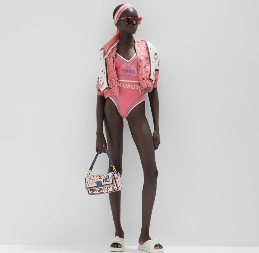 Fendi o1loc1c1024 FXBH78 One Piece Swimsuit in Pink Size S / US 4 / IT 40 - 6 Thumbnail