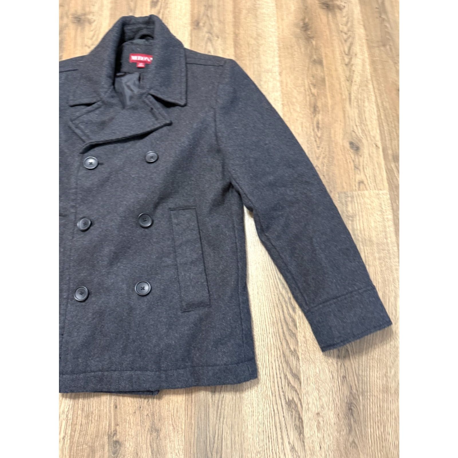 Merona Merona Jacket Women's Size Small Grey Pea Coat Wool Blend Button Up Blazer Lined Fall Spring Summer Modern Casual Size S / US 4 / IT 40 - 4 Thumbnail