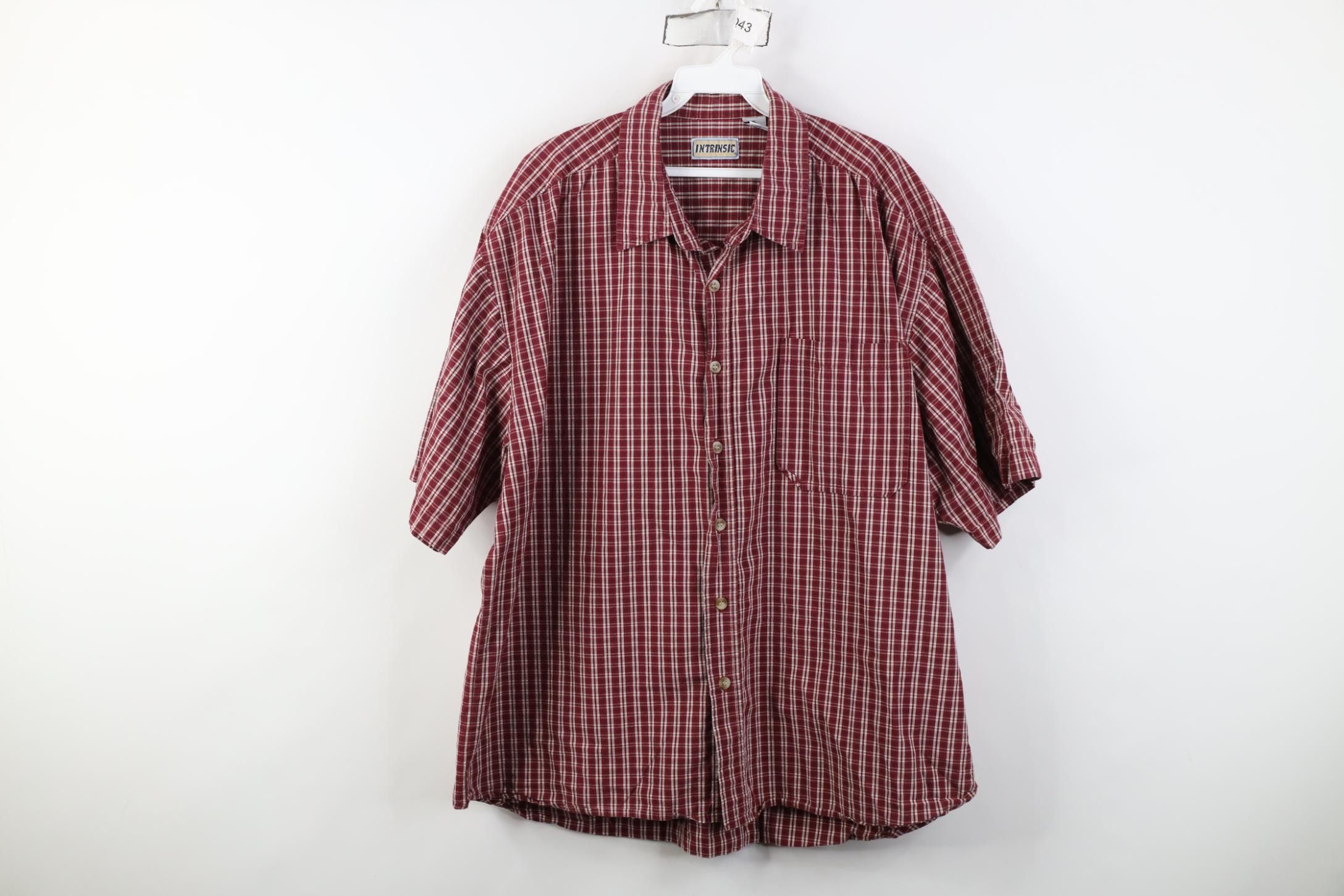 Vintage Vintage 90s Y2K Streetwear Short Sleeve Button Shirt Plaid Size US XL / EU 56 / 4 - 1 Thumbnail