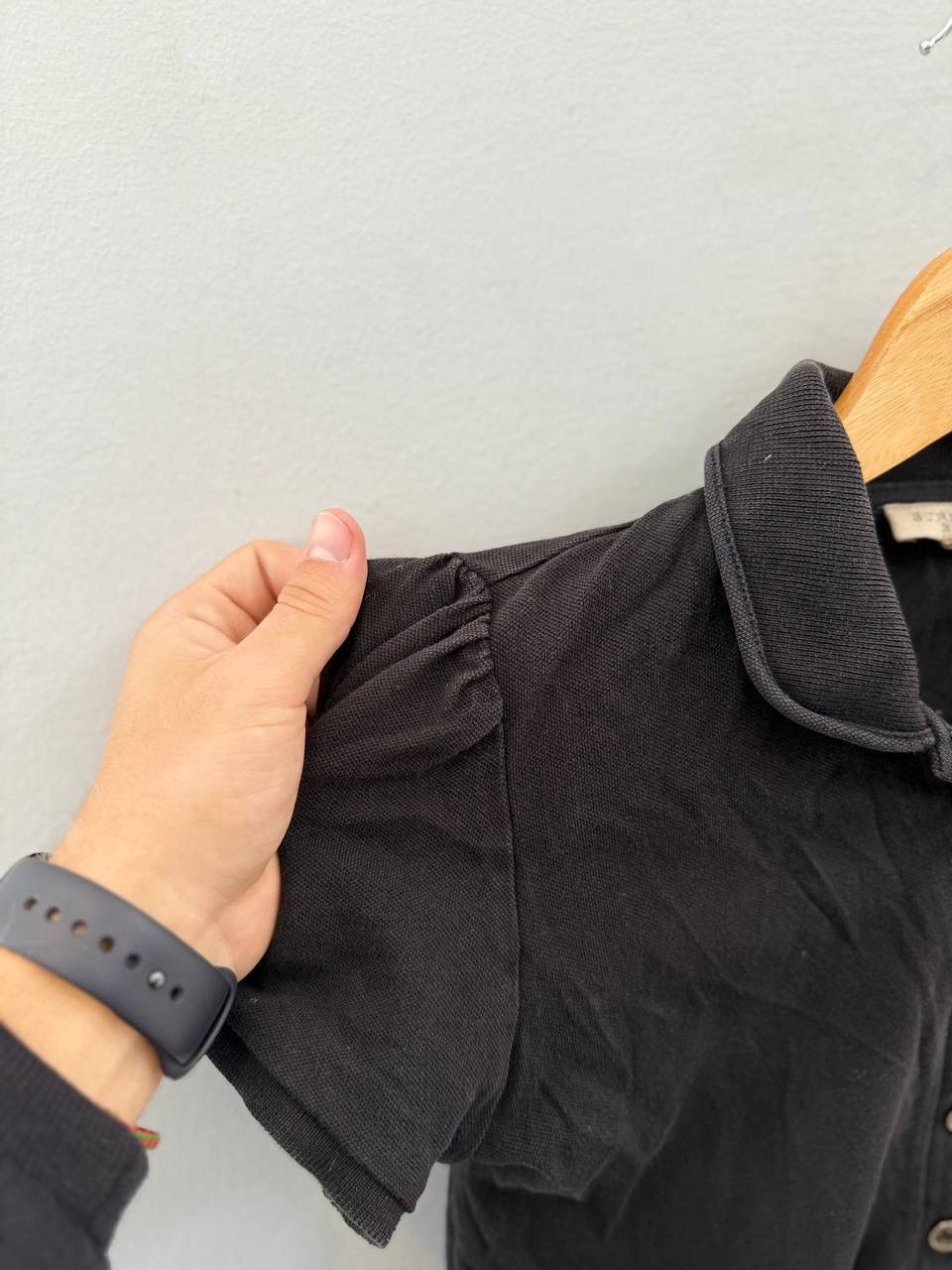 Burberry Burberry Brit Women’s Premium Black Short Sleeve Polo Shirt Size XS / US 0-2 / IT 36-38 - 7 Thumbnail