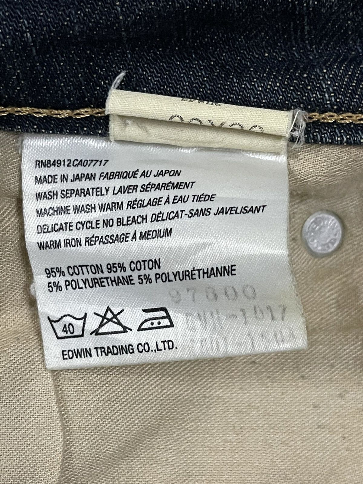14th Addiction Vintage Japanese Brand Blue Wash Style Flare Jeans Size US 29 - 7 Thumbnail