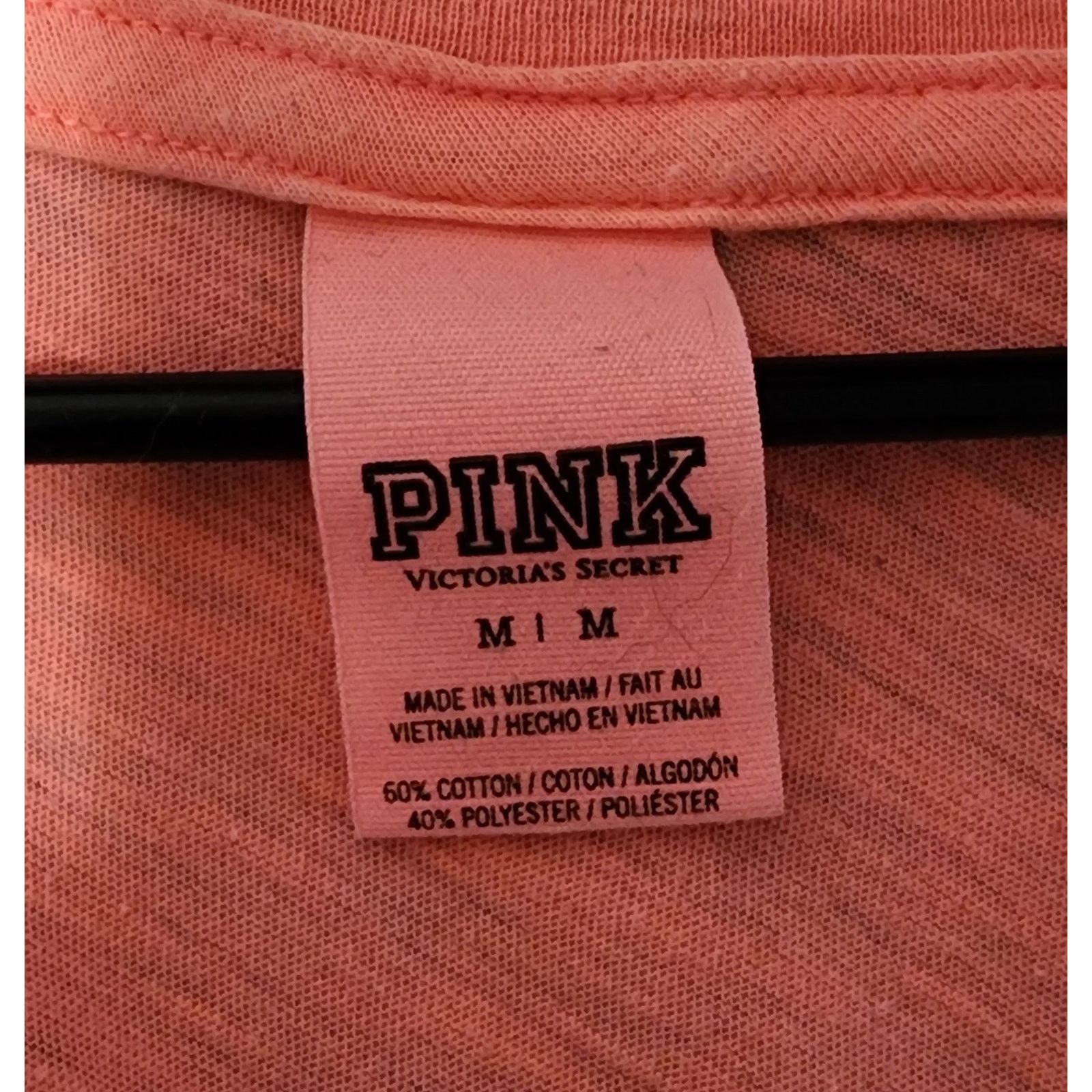 Victoria's Secret Victoria's Secret PINK Long Sleeve Peach Shirt Women's Med. Size M / US 6-8 / IT 42-44 - 3 Thumbnail