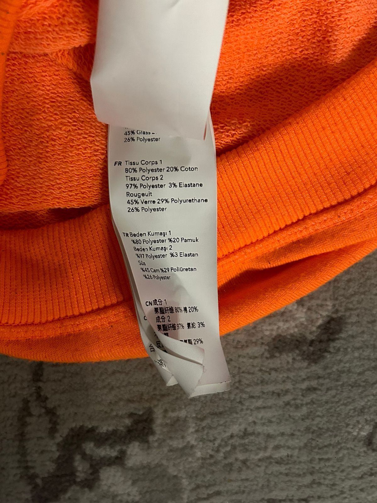 Les Benjamins Les Benjamins Neon Orange Sweater w/ reflective sleeves Size US S / EU 44-46 / 1 - 8 Thumbnail