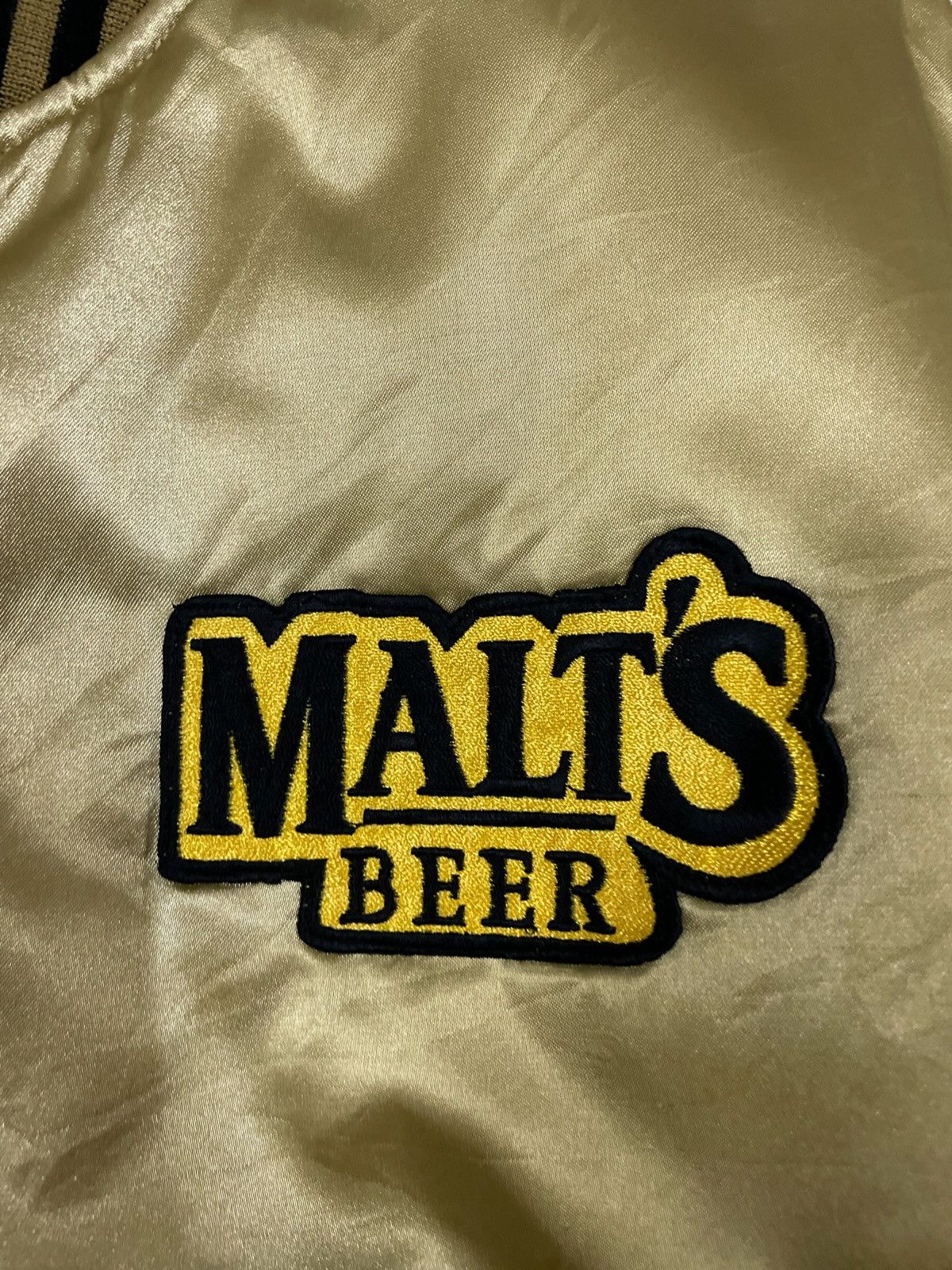 Ring Jacket Vintage Gold Malts Beer Embroidery Reversible Bomber Jacket Size US M / EU 48-50 / 2 - 4 Thumbnail