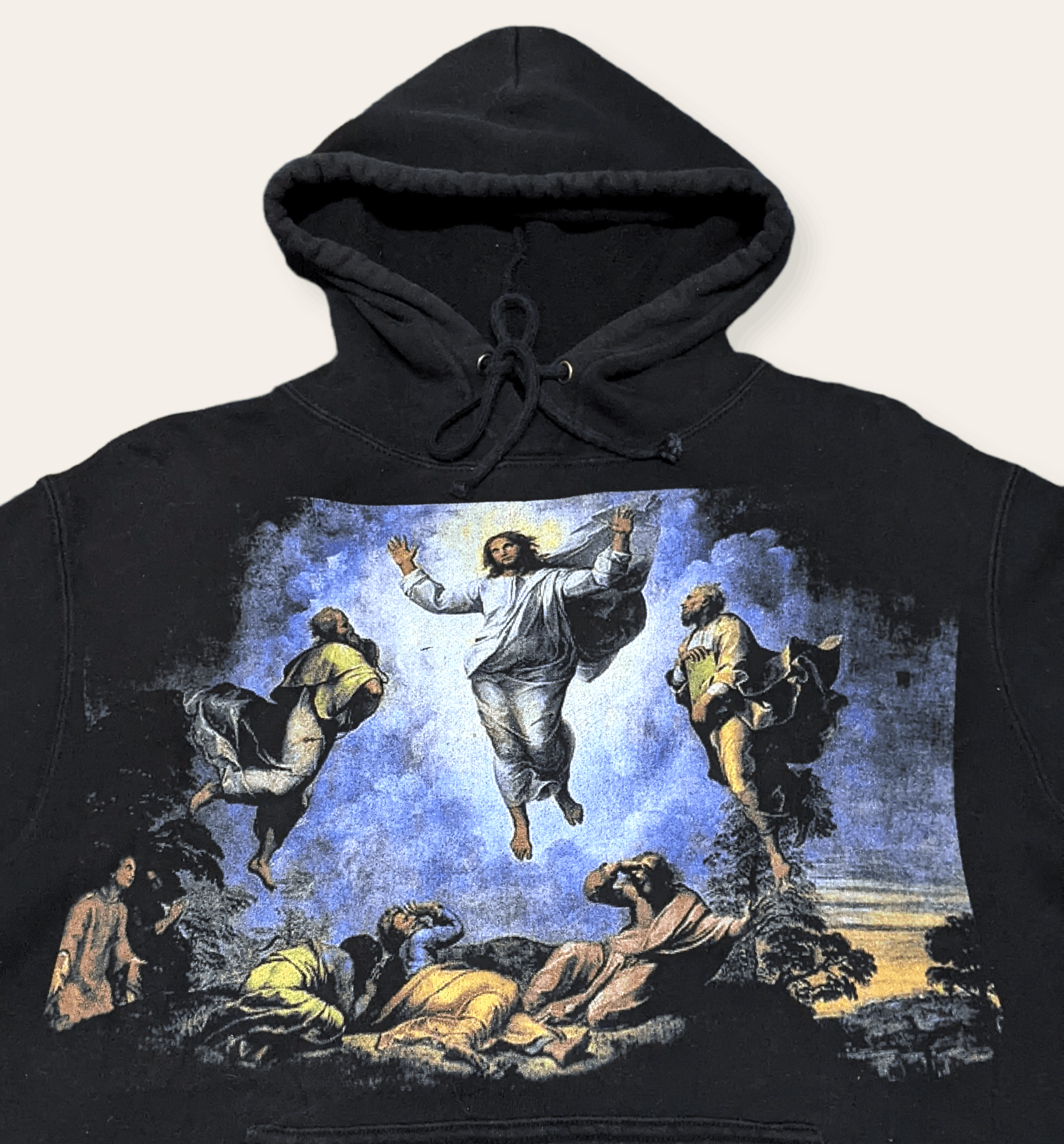 Vintage Vintage Rare Raphael Transfiguration Jesus Christ Art Hoodie Size US S / EU 44-46 / 1 - 1 Thumbnail