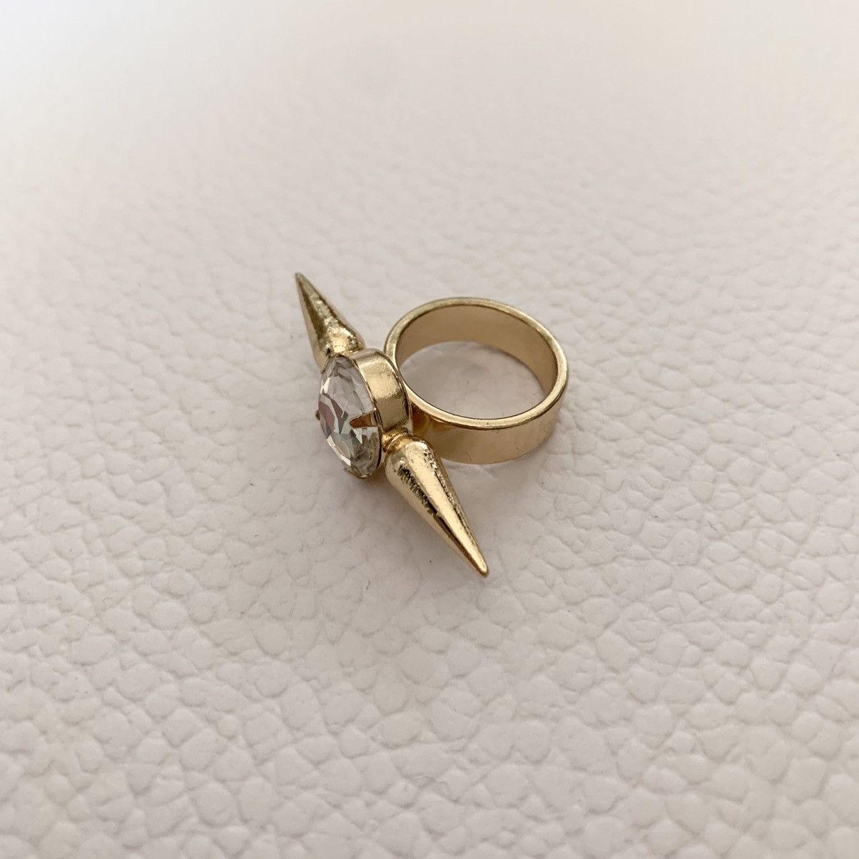 Jewelry Double spike crystal ring Size ONE SIZE - 12 Thumbnail