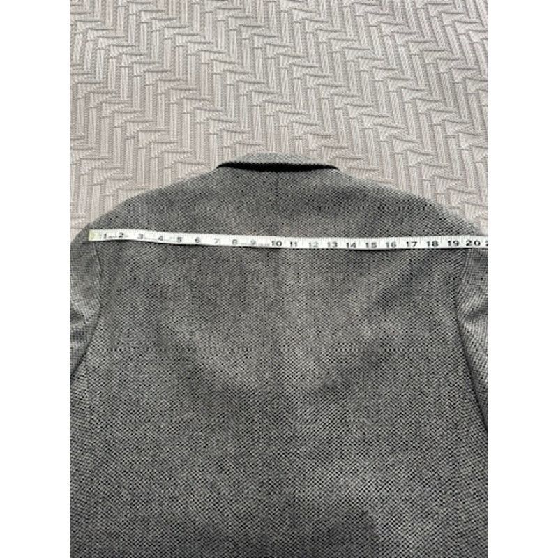 Oleg Cassini Oleg Cassini black gray textured wool sport coat blazer Size 42R - 9 Thumbnail