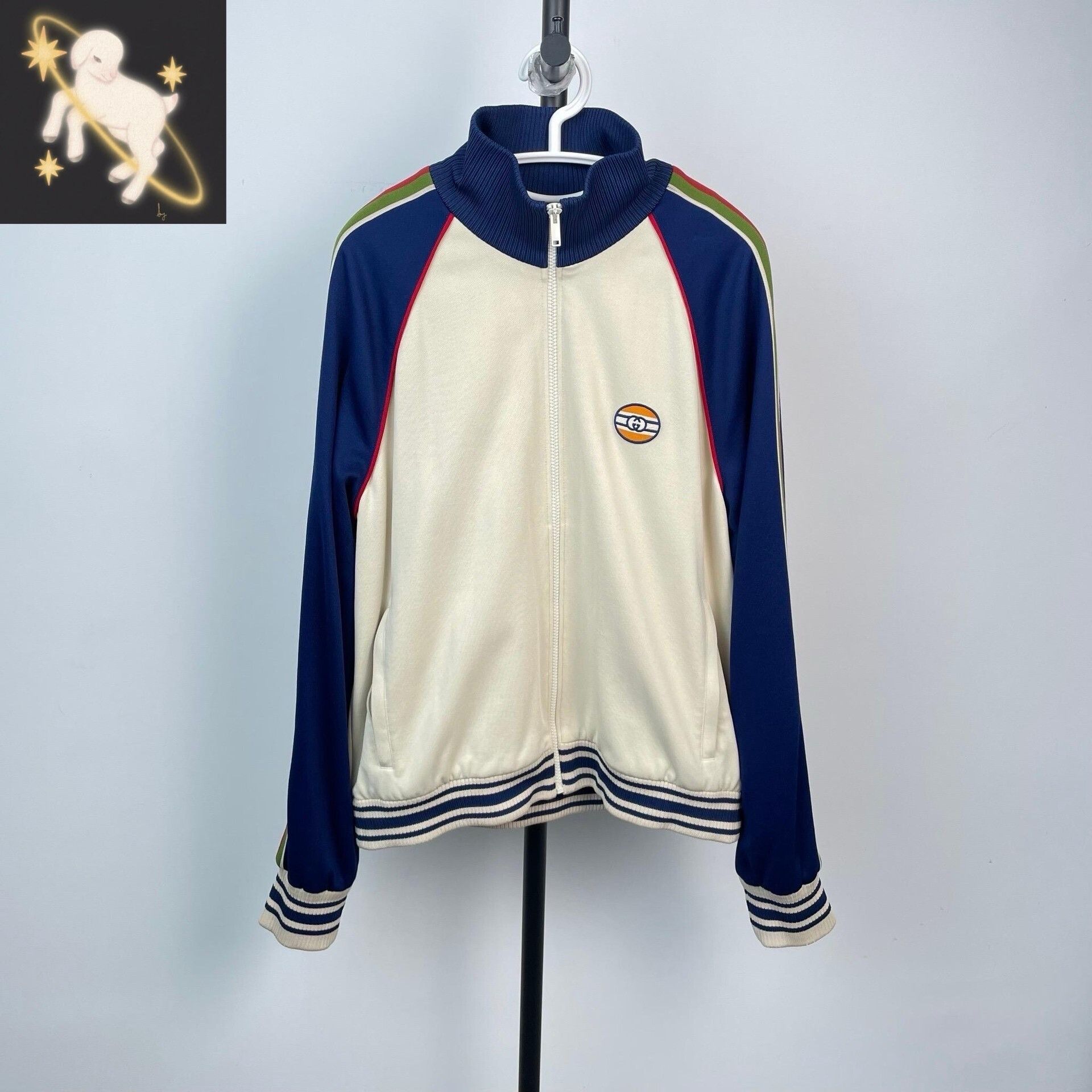 Gucci Gucci Embroidered Blue Light Jacket L Men Size US L / EU 52-54 / 3 - 1 Thumbnail