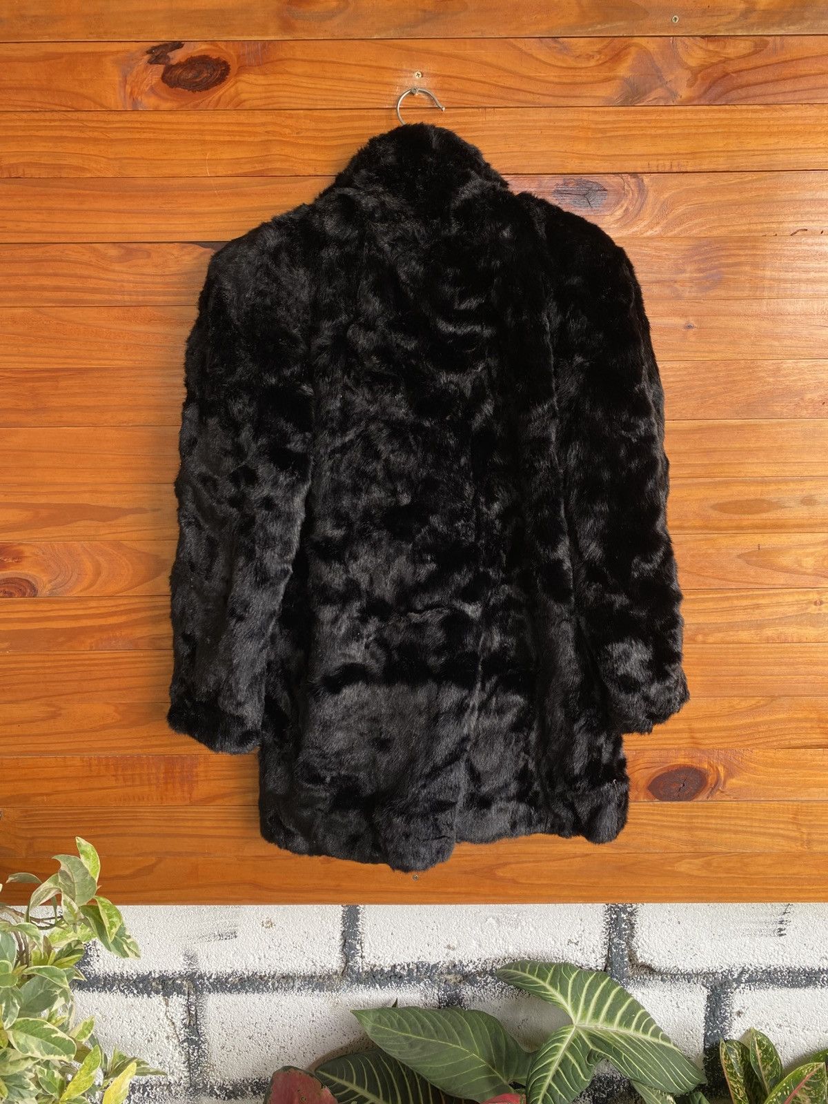 Vintage Vintage Jean Louis de Paris Faux Fur Coat Black Winter Coat Size M / US 6-8 / IT 42-44 - 7 Thumbnail