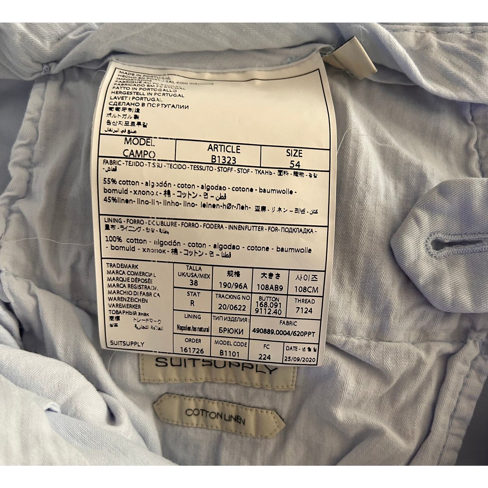 Suitsupply Suit Supply 38 X 27 Cotton/Linen Tessuti Sondrio men's pants Size US 38 / EU 54 - 8 Thumbnail