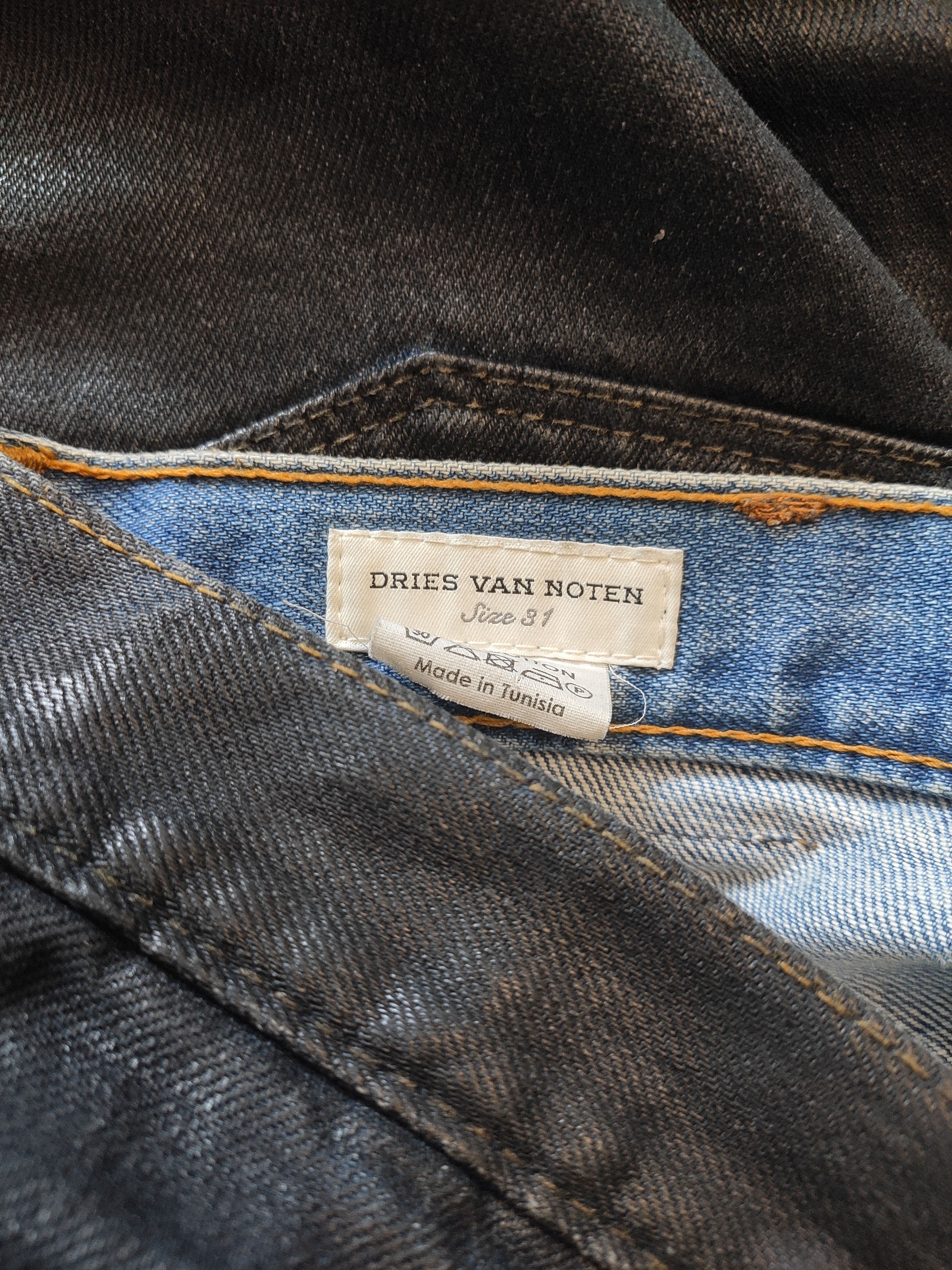 Dries Van Noten AW2012 waxed jeans.Like Hermes or Martin Margiela Size US 31 - 9 Thumbnail
