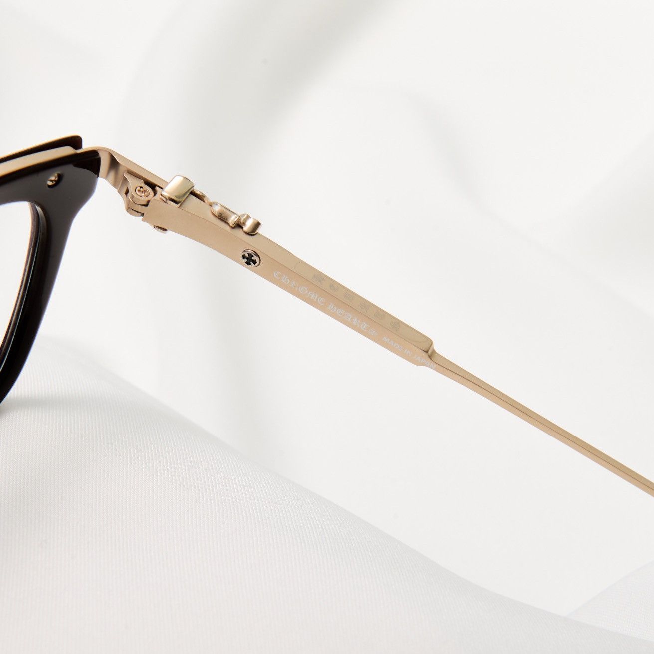 Chrome Hearts CHROME HEARTS OVERPOKED CLASSIC BROWN/ MATTE GOLD PLATED GLASSES Size ONE SIZE - 3 Thumbnail