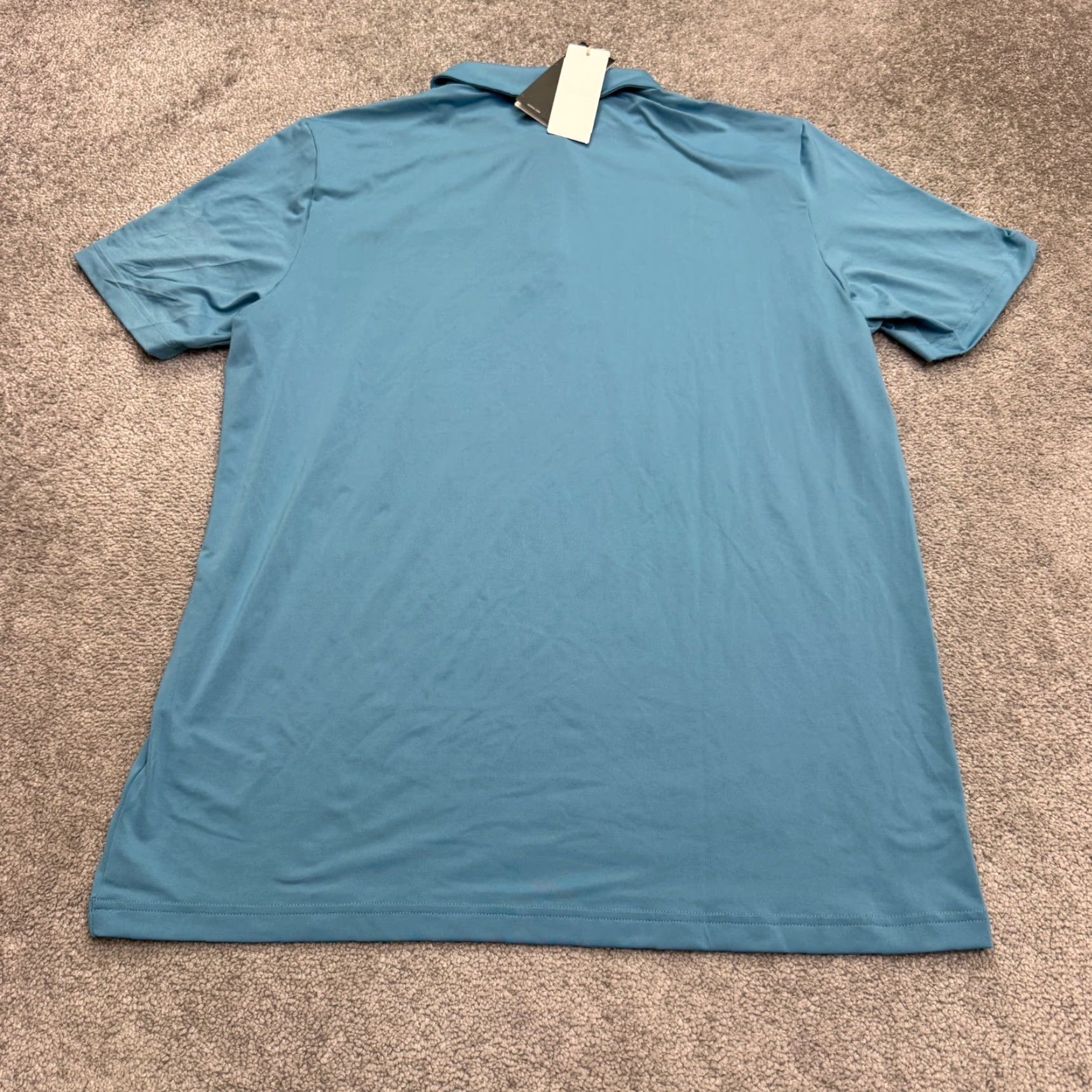 Adidas Adidas Golf Polo Shirt Mens Large Blue A514 ULT Clearway Luna Valley Polo Shirt, Regular, Short Sleeve, Button-Front, Breathable, All Seasons, NWT Size US L / EU 52-54 / 3 - 2 Thumbnail