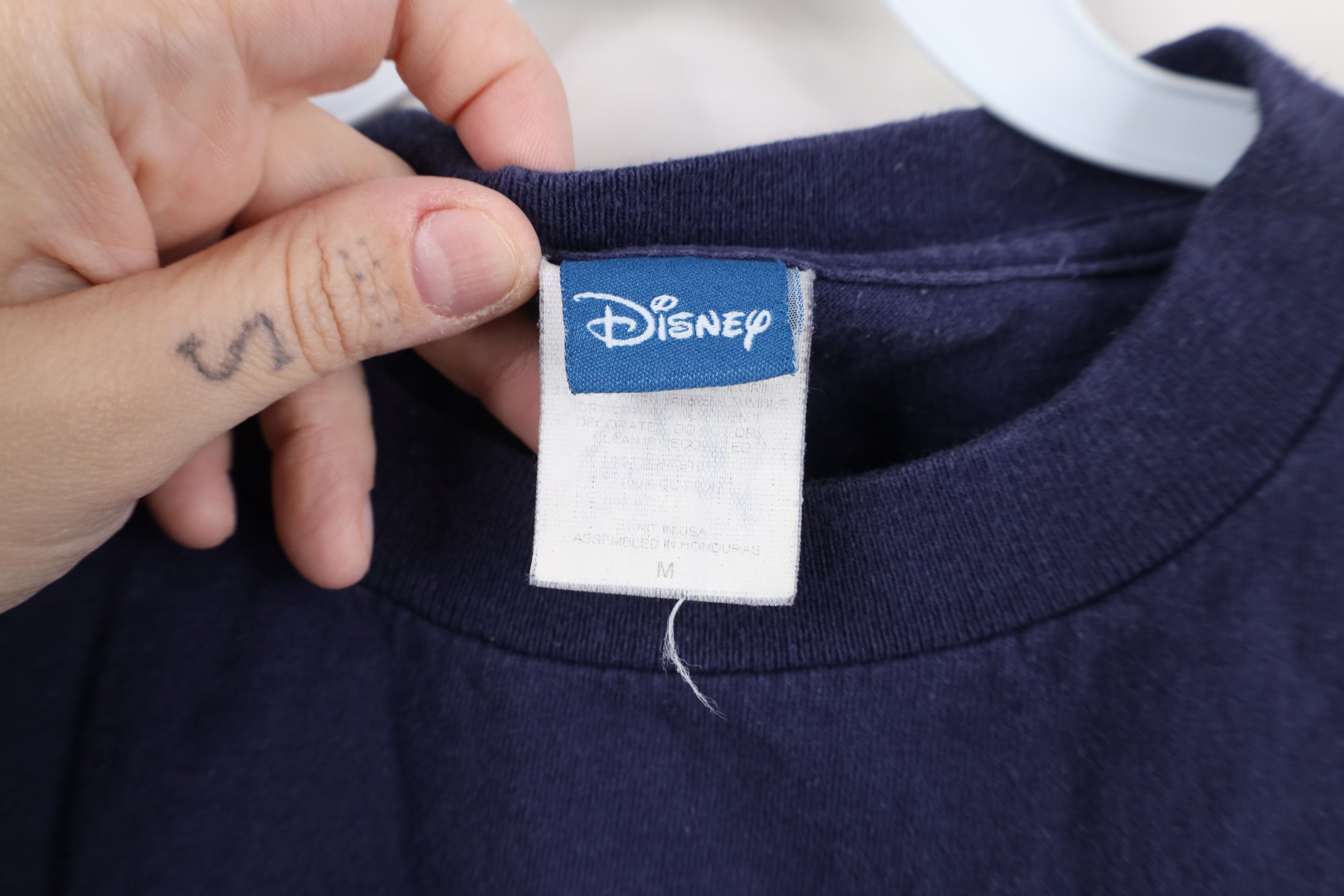Disney × Vintage Vintage 90s Disney Donald Duck Mad Attitude T-Shirt Blue Size US M / EU 48-50 / 2 - 8 Thumbnail