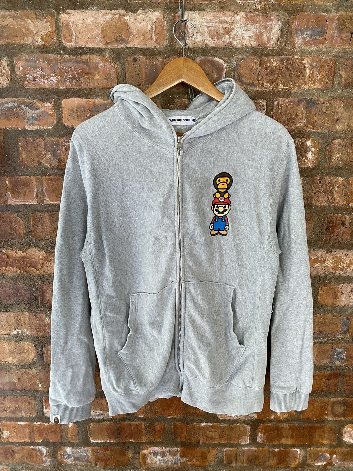 Bape Bape x Nintendo Mario Baby Milo Full Zip Hoodie Size US M / EU 48-50 / 2 - 2 Thumbnail