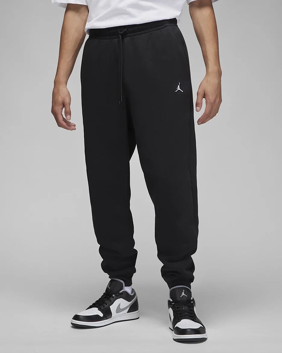 Jordan Brand Jordan Essential Black Fleece Joggers Pants Grailed