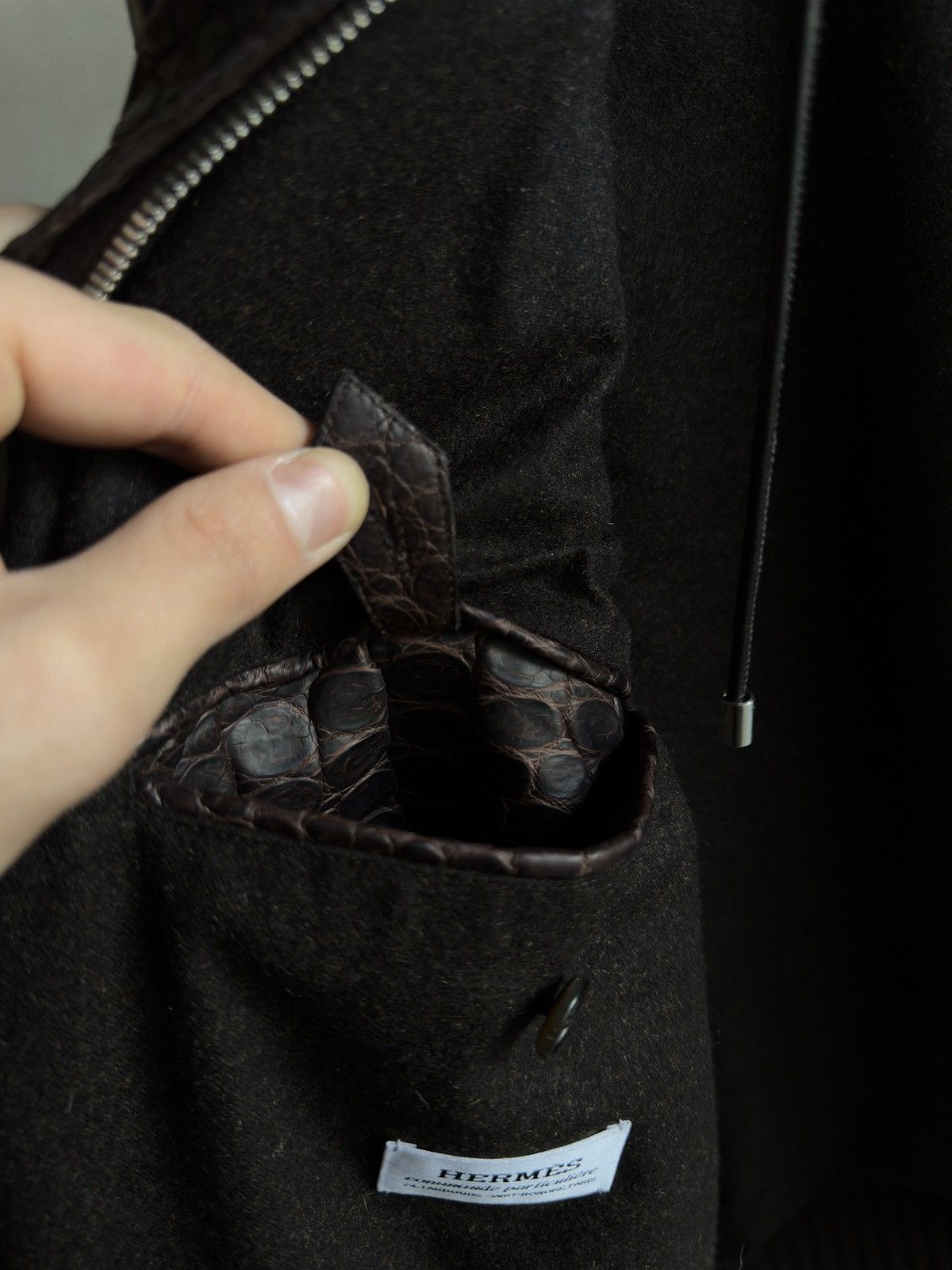 Hermes SOLD SOLD Hermès Crocodile Leather Special Order 1/1 Jacket Size US M / EU 48-50 / 2 - 22 Thumbnail