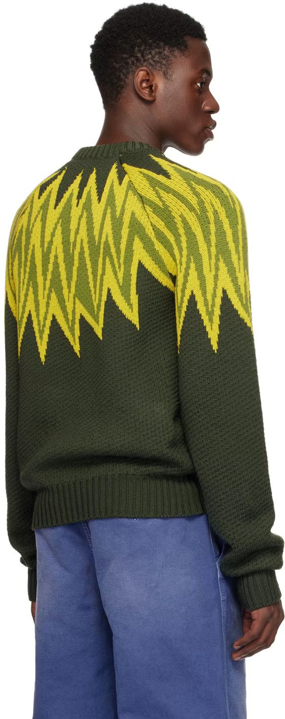 Marni o1w1db1em1224 Fire Island Sweater in Green Size US L / EU 52-54 / 3 - 3 Thumbnail