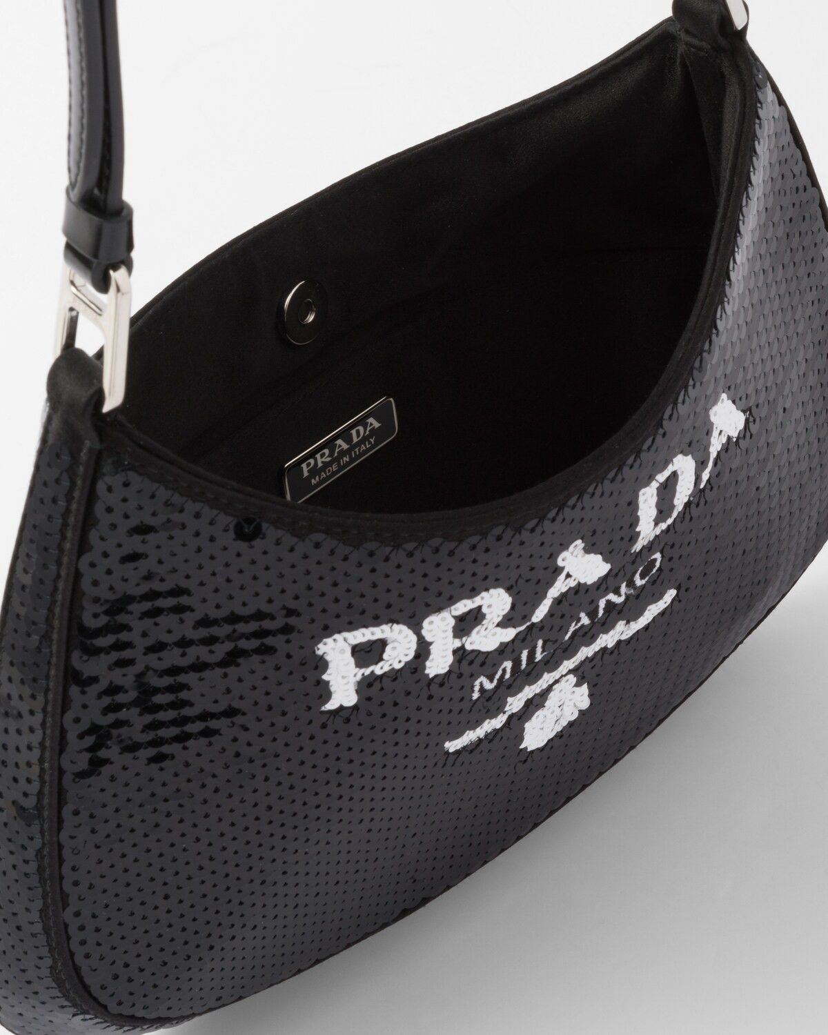 Prada o1la1rc1a0925 Size: OS / Cleo Sequined Bag in Black Size ONE SIZE - 5 Thumbnail