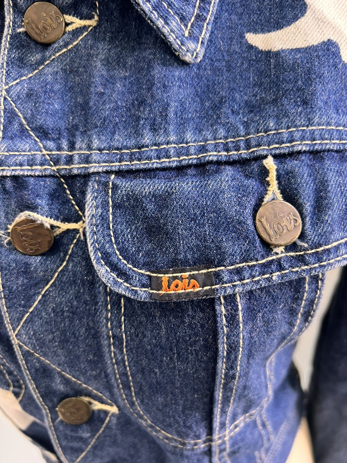 Cowboy Equipment × Japanese Brand × Vintage Vintage Lois Denim Jacket Size US S / EU 44-46 / 1 - 5 Thumbnail