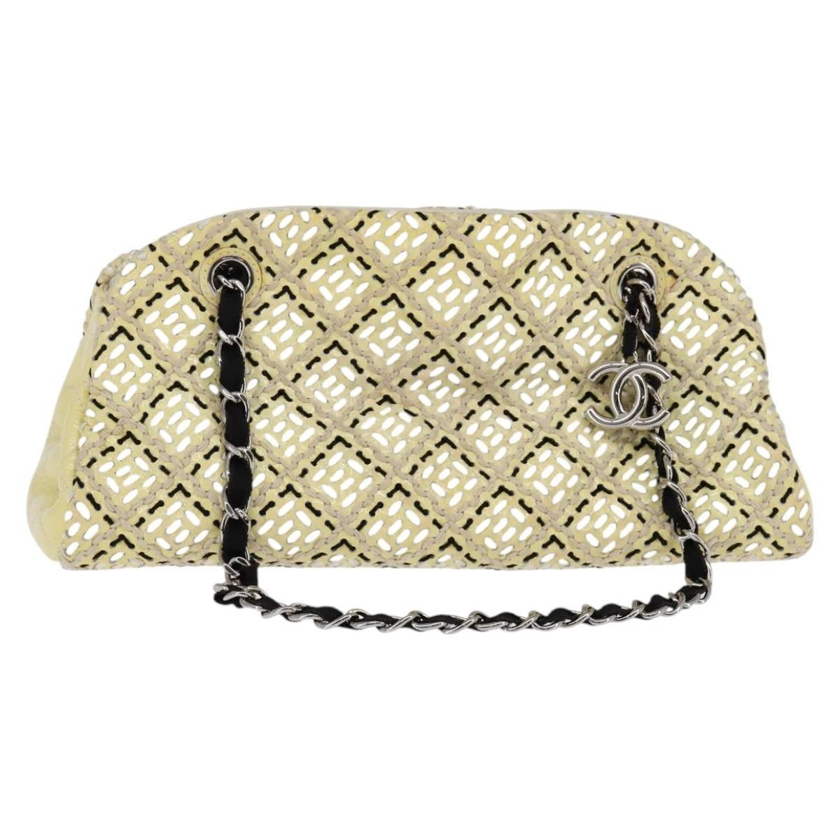 Chanel Chanel Just Mademoiselle Bag Woven Stitch Patent Size ONE SIZE - 1 Thumbnail